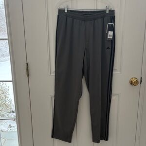 Adidas Men's Charcoal Golf Track pant with Black Stripes